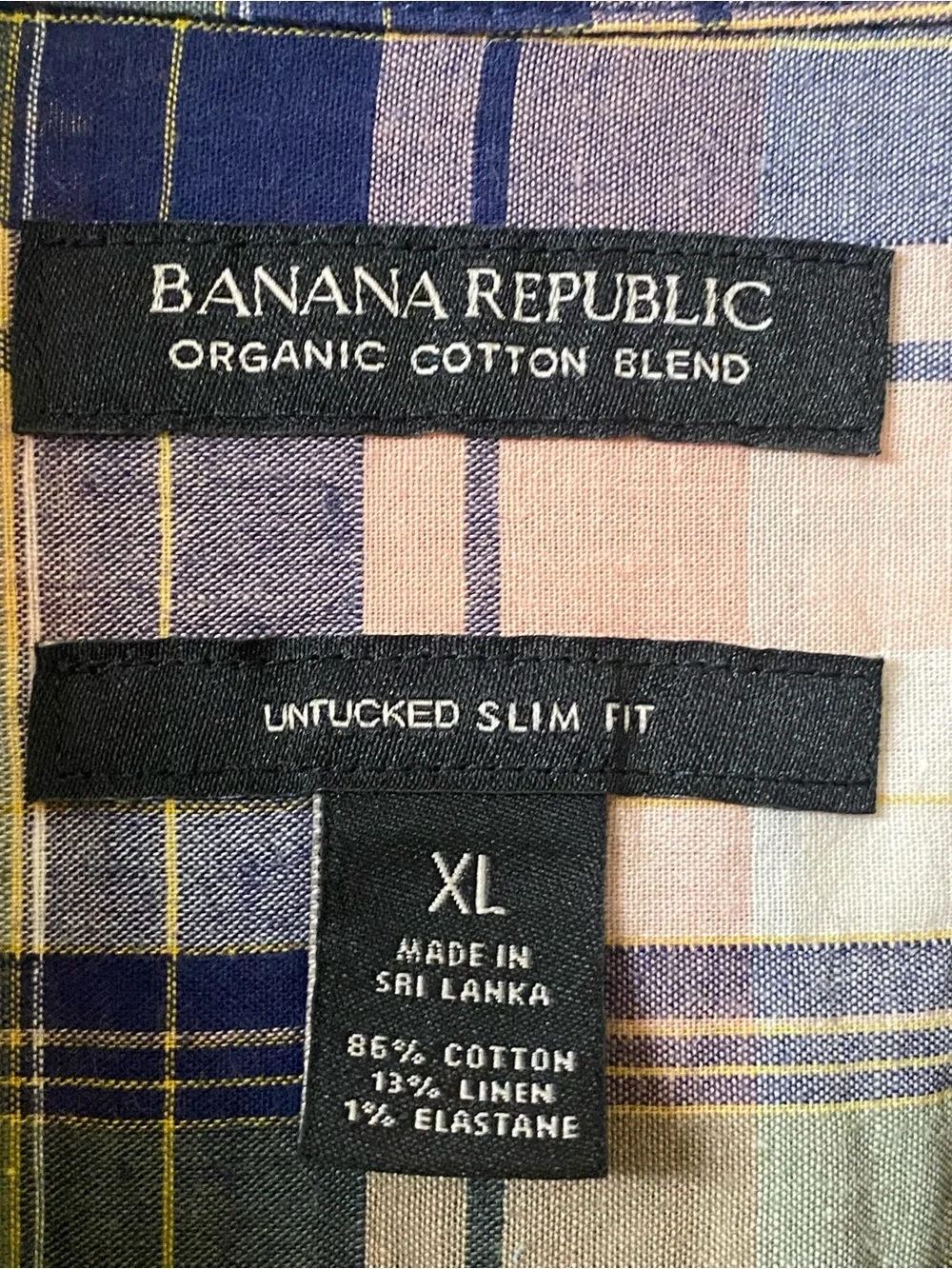Banana Republic casual plaid